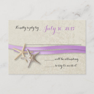 Starfish and Ribbon Purple Beach Response
