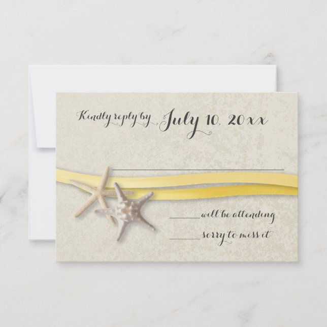 Starfish and Ribbon Yellow Beach Response (Front)