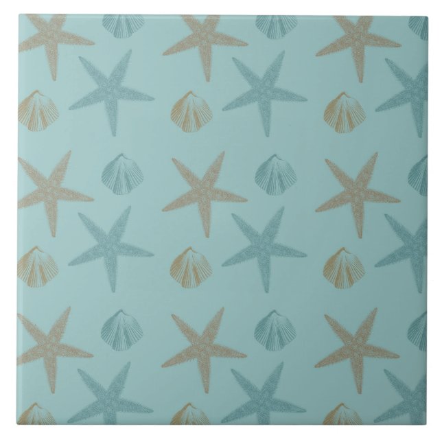 Starfish and Shells Tile (Front)