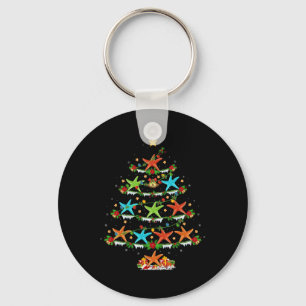 Starfish Animal Lover Xmas Lighting Starfish Chris Keychain