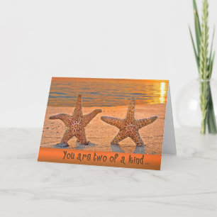 Starfish Anniversary Congratulations Card
