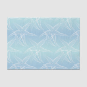 Starfish Aqua Blue Beach Tissue Paper
