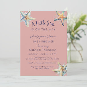 STARFISH Baby Shower Invitation