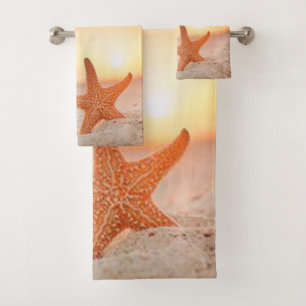 Starfish Bathroom Towel Sets