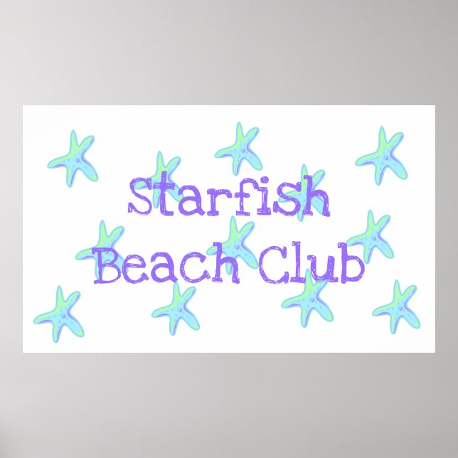Starfish Beach Club Poster (Front)