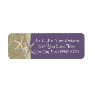 Starfish Beach et Burlap Purple