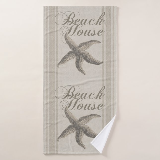 Starfish Beach House Plage Côté Côte (Serviette de bain)