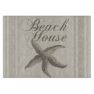 Starfish Beach House Seashore Coastal Cutting Board