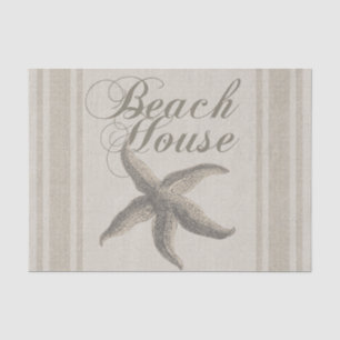 Starfish Beach House Seashore Coastal Tissue Paper