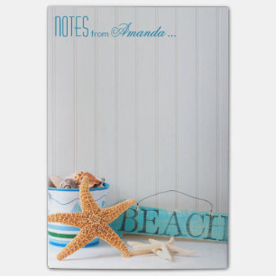 Starfish Beach Personalized Post-it Notes