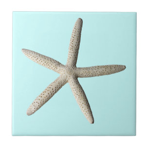 Starfish beach photo art tile