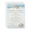 Starfish Beach Sky Blue with Heart  Invitation