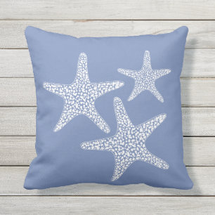 Starfish beach  summer nautical  design outdoor pillow