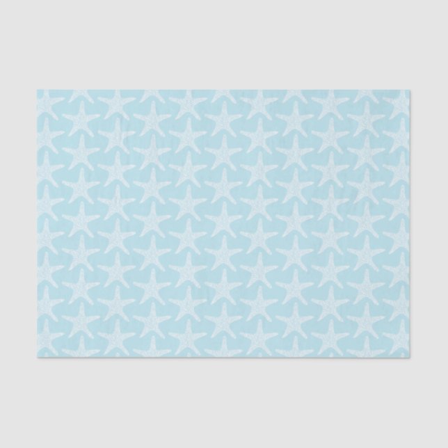  Starfish Beach Summer Nautical Pattern     Tissue Paper (Front)