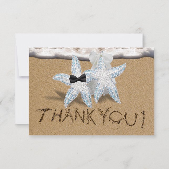 Starfish Beach Thank You Card (Front)