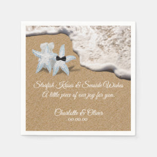 Starfish Beach Wedding Napkin