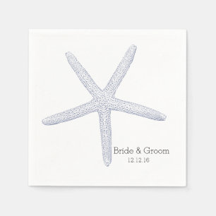 Starfish Beach Wedding Napkin