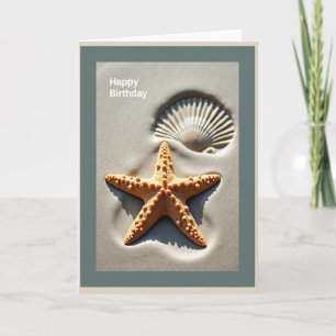 Starfish Birthday Card