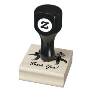 Starfish Bride and Groom Reusable Rubber Ink Stamp