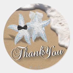 Starfish Bride Groom Sticker