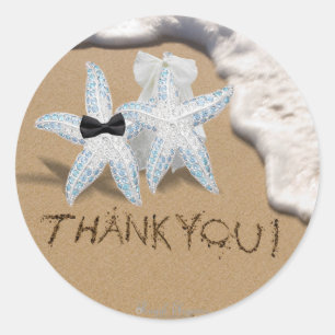 Starfish Bride Groom Sticker