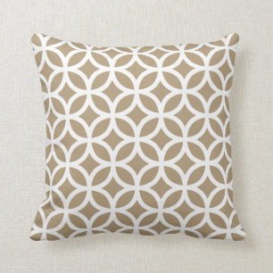Starfish Brown Geometric Pattern Pillow