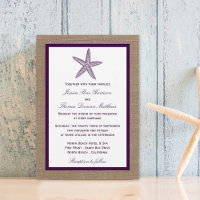 Starfish Burlap Beach Wedding | Choose Your Colour