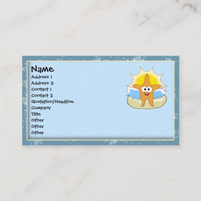 Starfish Business Cards (Front)