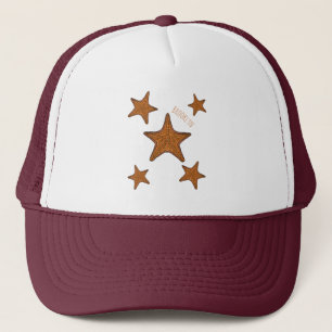Starfish cartoon illustration trucker hat