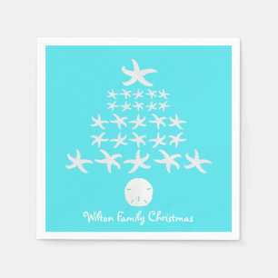 Starfish Christmas Tree Personalized Napkins