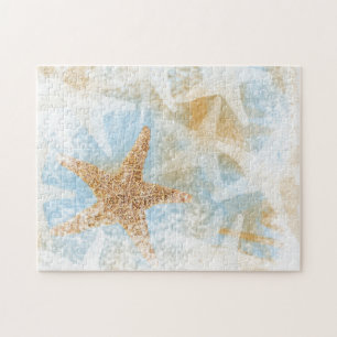 Starfish Coastal Beach Ocean Theme Jigsaw Puzzle