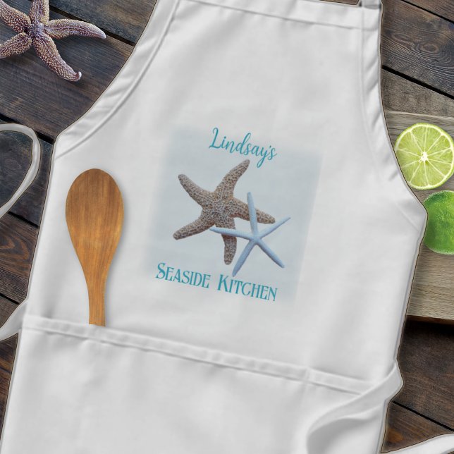 Starfish Coastal Kitchen Pockets Apron (Creator Uploaded)
