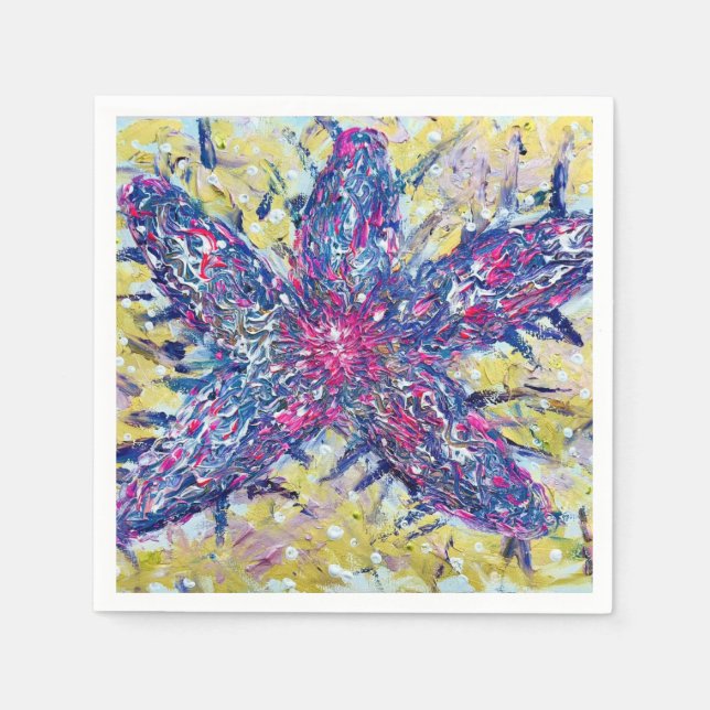 Starfish Cocktail Napkin (Front)