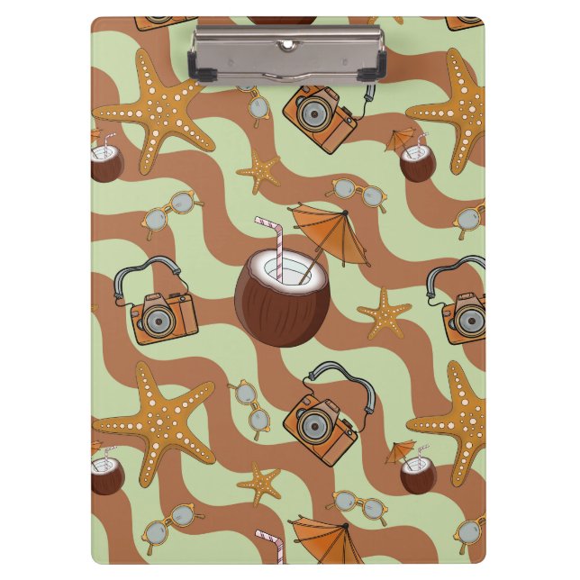 Starfish, Coconuts, and Cameras Clipboard (Front)