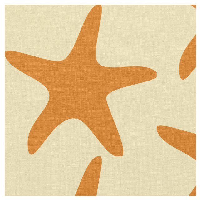 Starfish Cotton Fabric (Close Up)