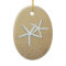 Starfish Couple Custom Oval Christmas Ornament