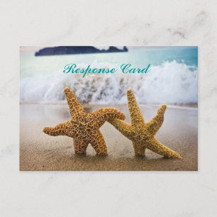 Starfish Couple RSVP Card