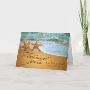 Starfish Couple Thank You Card