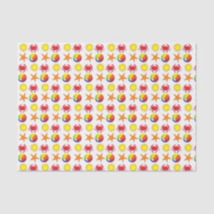 Starfish Crab Beachball Summer Sunshine Beach Tissue Paper