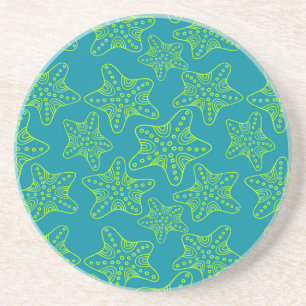 Starfish Crowd Pattern Coaster