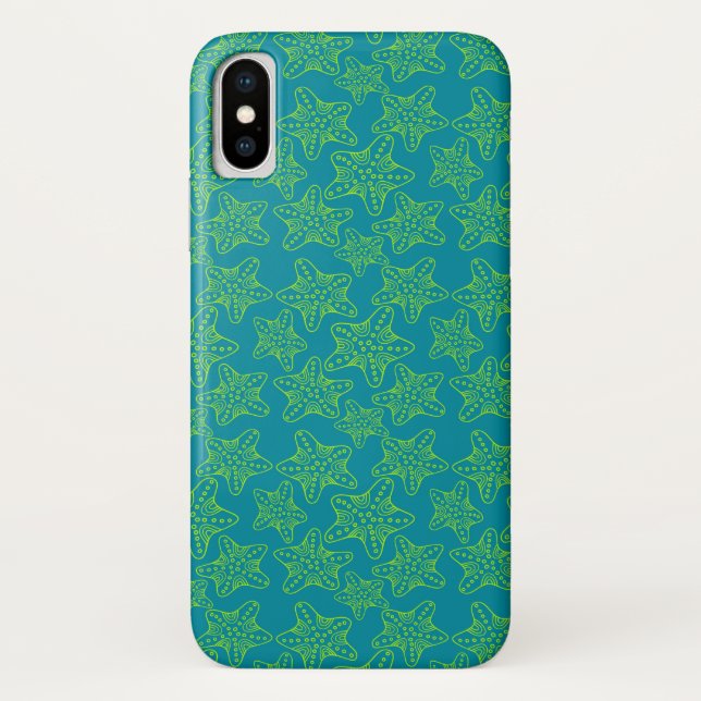 Starfish Crowd Pattern | Monogram Case-Mate iPhone Case (Back)