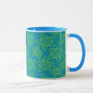 Starfish Crowd Pattern Mug
