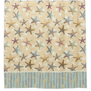 Starfish dans le rideau de douche de sable