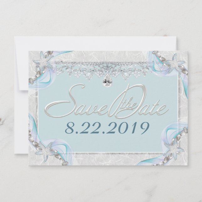 Starfish & Diamonds Save the Date (Front)