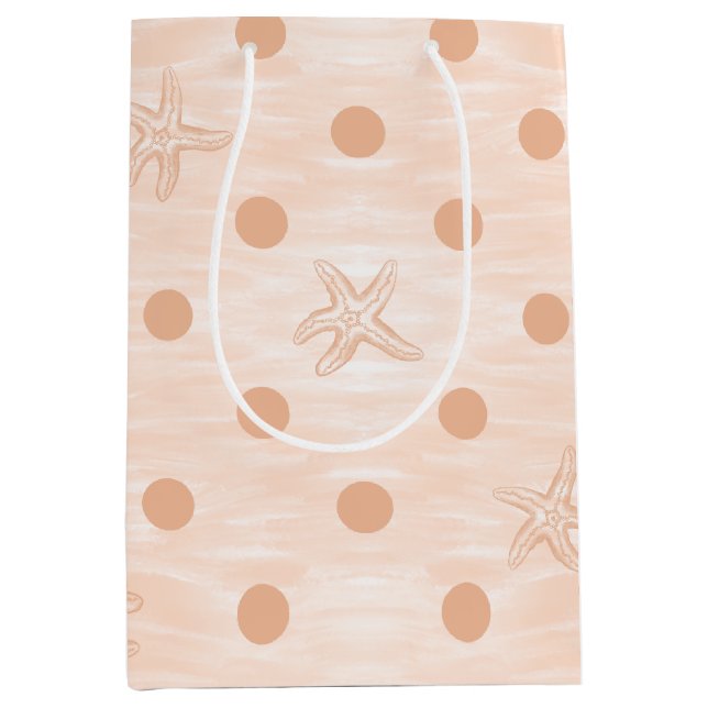 Starfish Dot Dance Medium Gift Bag (Front)