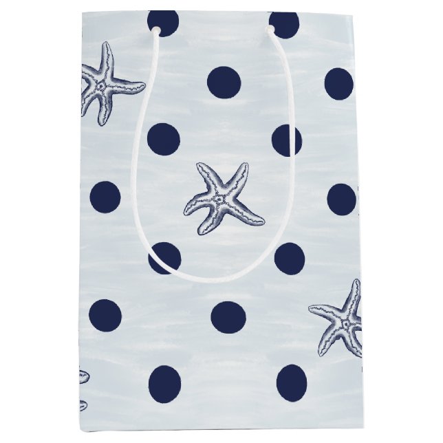 Starfish Dot Dance Medium Gift Bag (Front)