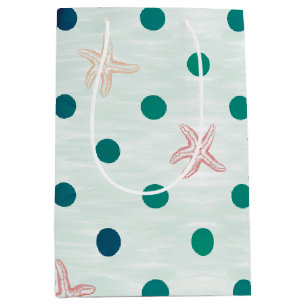 Starfish Dot Dance Medium Gift Bag