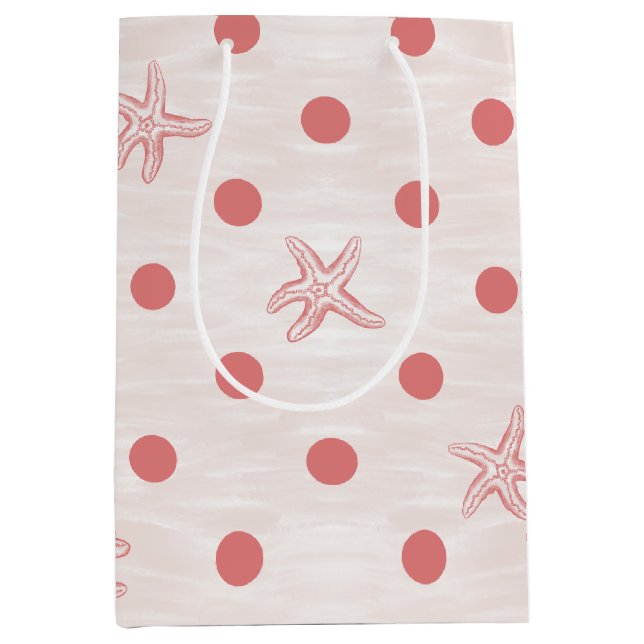 Starfish Dot Dance Medium Gift Bag (Front)