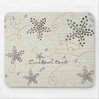 Starfish Elegance Beach Sequins Elegant Mouse pad
