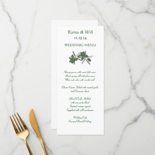 Starfish et Holly Tall, menu Mariage de Noël